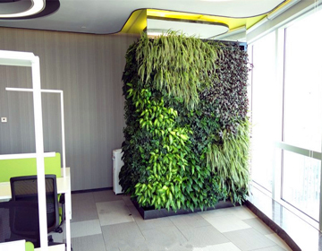 慕斯酒店室内可移动植物墙